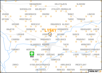 map of Lýsky