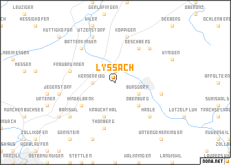 map of Lyssach