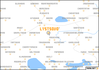 map of Lystsovo