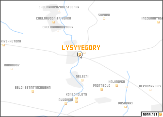 map of Lysyye Gory