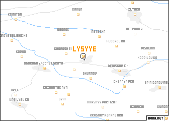 map of Lysyye