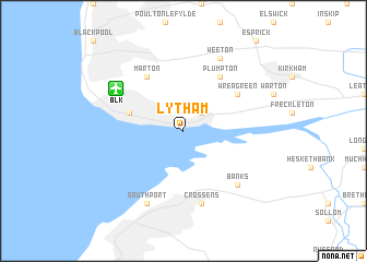 map of Lytham