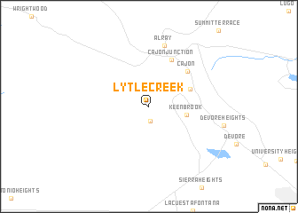 map of Lytle Creek