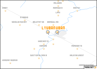 map of Lyuban\