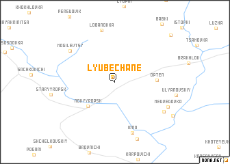 map of Lyubechane