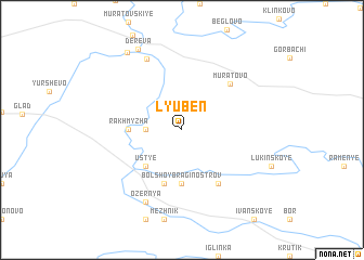 map of Lyuben\