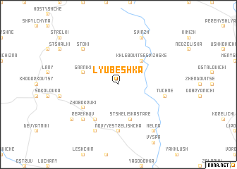 map of Lyubeshka