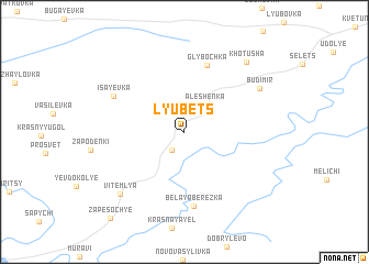 map of Lyubets