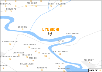 map of Lyubichi