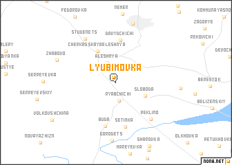 map of Lyubimovka