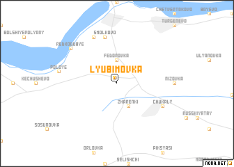 map of Lyubimovka