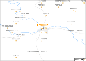 map of Lyubim