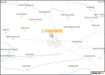 map of Lyudkovo