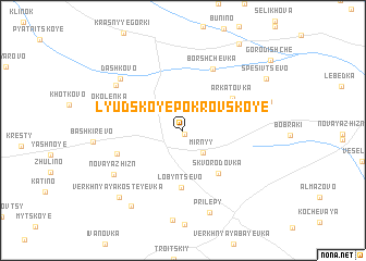 map of Lyudskoye-Pokrovskoye