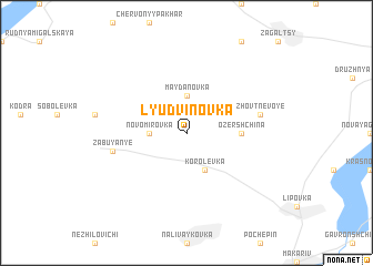 map of Lyudvinovka
