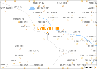 map of Lyudyatino