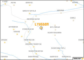 map of Lyugdon