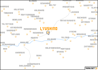 map of Lyushino