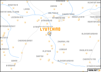 map of Lyutchino