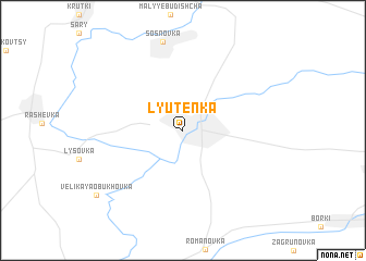 map of Lyutenʼka