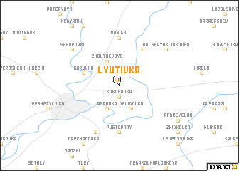 map of Lyutivka