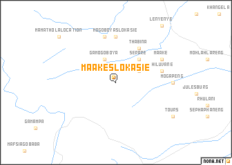 map of Maakeslokasie