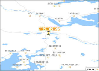 map of Maam Cross