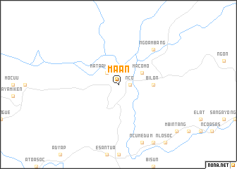 map of Maan