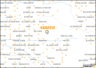 map of Ma‘arrīn