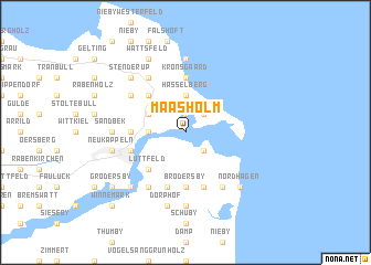 map of Maasholm