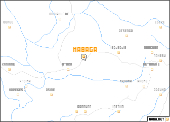 map of Mabaga