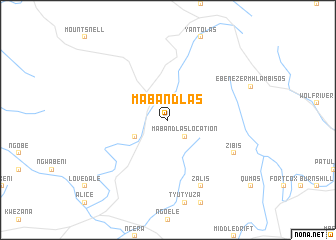 map of Mabandlaʼs