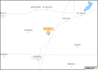 map of Mabel