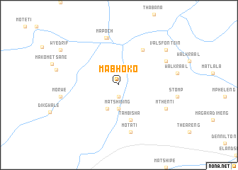 map of Mabhoko