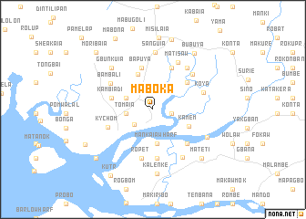 map of Maboka