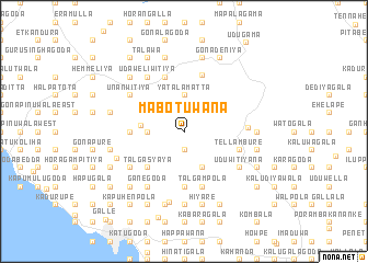 map of Mabotuwana