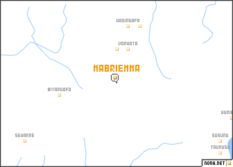 map of Mabriemma