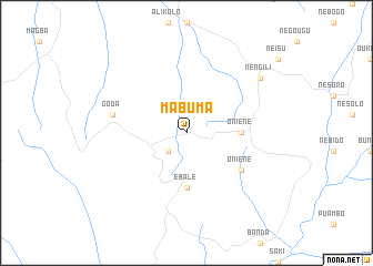 map of Mabuma