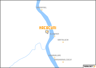 map of Macacuní