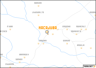 map of Macajuba