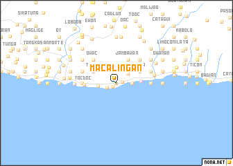 map of Macalingan