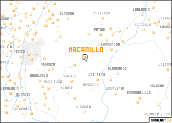 map of Macanillo