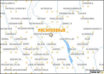 map of Macano Abajo