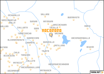 map of Macarara