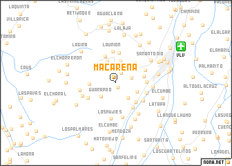 map of Macarena