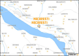 map of Măcăreşti