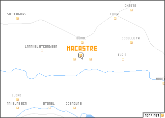 map of Macastre