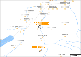 map of Macaw Bank