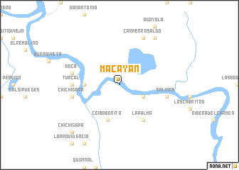 map of Macayán