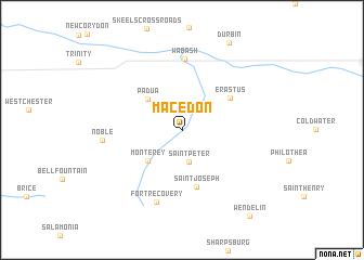 map of Macedon
